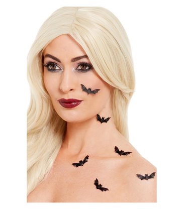 Smiffys Make-Up FX, 3D Bat Stickers