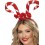 Candy Cane Headband, Red & White