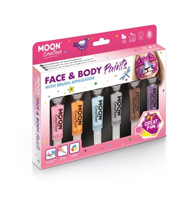 Moon Creations Face & Body Paints, Assorted