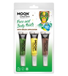 Moon Creations Face & Body Paints and Brush,