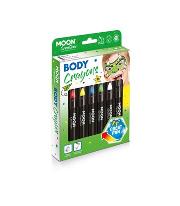 Moon Creations Body Crayons, Assorted