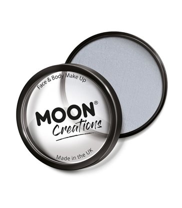 Moon Creations Pro Face Paint Cake Pot, Light Grey