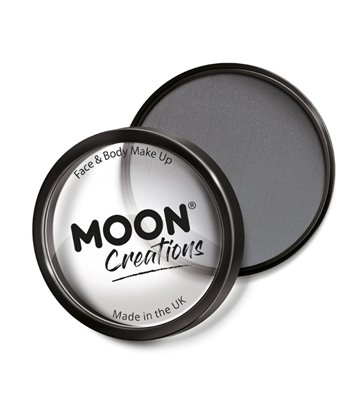 Moon Creations Pro Face Paint Cake Pot, Dark Grey