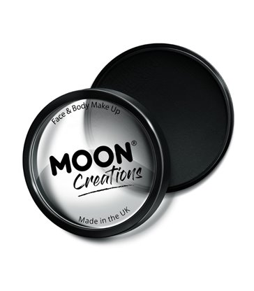 Moon Creations Pro Face Paint Cake Pot, Black