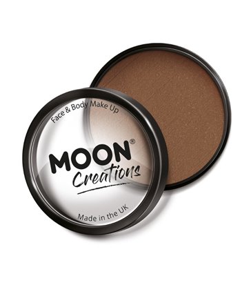 Moon Creations Pro Face Paint Cake Pot, Brown