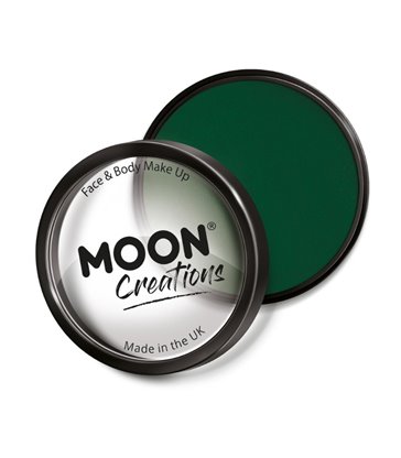 Moon Creations Pro Face Paint Cake Pot, Dark Green