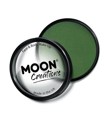 Moon Creations Pro Face Paint Cake Pot, Army Green