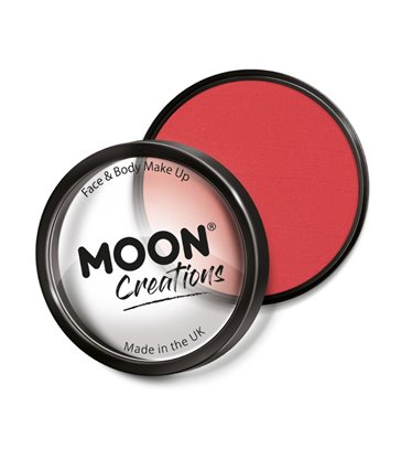 Moon Creations Pro Face Paint Cake Pot, Bright Red