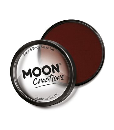 Moon Creations Pro Face Paint Cake Pot, Dark Red