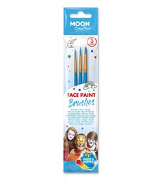 Moon Creations Face Paint Brushes, Blue