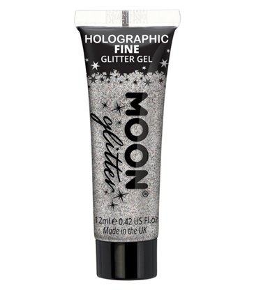 Moon Glitter Holographic Fine Glitter Gel, Silver