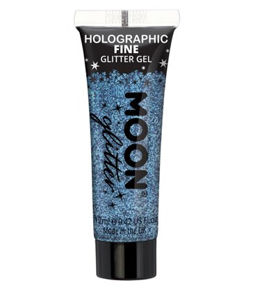 Moon Glitter Holographic Fine Glitter Gel, Blue