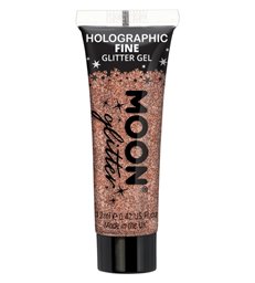 Moon Glitter Holographic Fine Glitter Gel, Rose Go