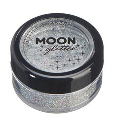 Moon Glitter Holographic Glitter Shakers, Silver