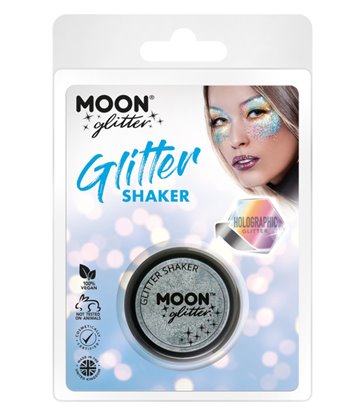 Moon Glitter Hologrpahic Glitter Shakers, Silver