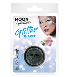 Moon Glitter Holographic Glitter Shakers, Black