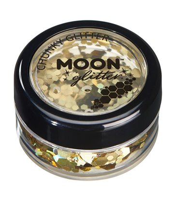 Moon Glitter Holographic Chunky Glitter, Gold