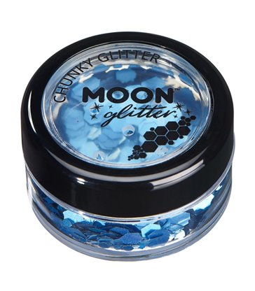 Moon Glitter Holographic Chunky Glitter, Blue