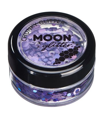 Moon Glitter Holographic Chunky Glitter, Purple