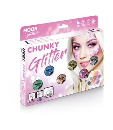 Moon Glitter Holographic Chunky Glitter, Assorted