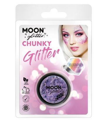 Moon Glitter Holograpic Chunky Glitter, Purple