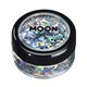 Moon Glitter Holographic Glitter Shapes, Silver