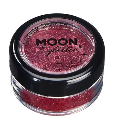 Moon Glitter Classic Fine Glitter Shakers, Red