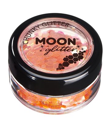 Moon Glitter Iridescent Chunky Glitter, Orange