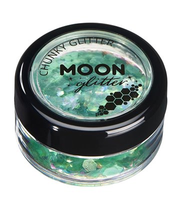 Moon Glitter Iridescent Chunky Glitter, Green