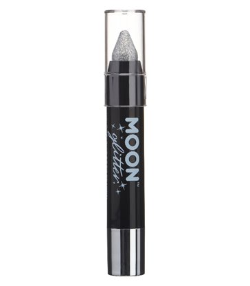 Moon Glitter Holographic Body Crayons, Silver