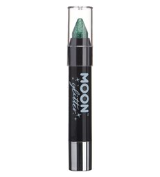 Moon Glitter Holographic Body Crayons, Green