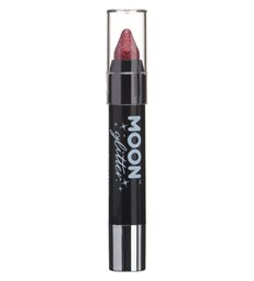 Moon Glitter Holographic Body Crayons, Red