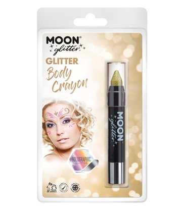 Moon Glitter Holographic Body Crayons, Gold