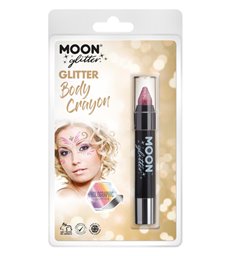 Moon Glitter Holographic Body Crayons, Pink