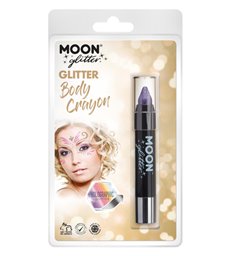 Moon Glitter Holographic Body Crayons, Purple