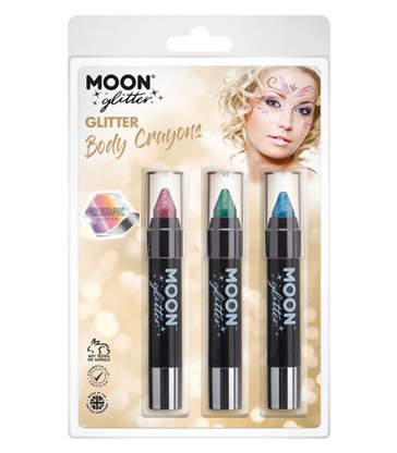 Moon Glitter Holographic Body Crayons,