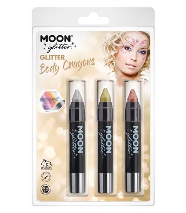 Moon Glitter Hologrpahic Body Crayons,