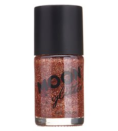 Moon Glitter Holographic Nail Polish, Rose Gold