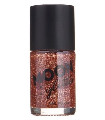 Moon Glitter Holographic Nail Polish, Rose Gold