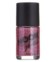 Moon Glitter Holographic Nail Polish, Pink