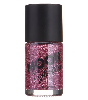 Moon Glitter Holographic Nail Polish, Pink