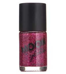 Moon Glitter Holographic Nail Polish, Fuchsia