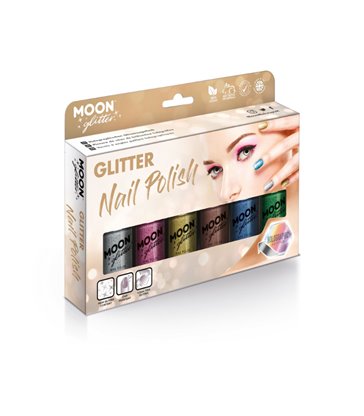 Moon Glitter Holographic Nail Polish, Assorted