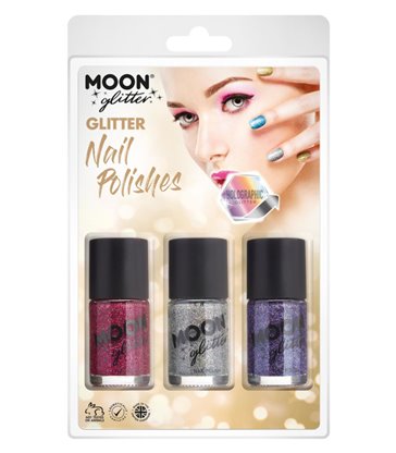 Moon Glitter Holographic Nail Polish,