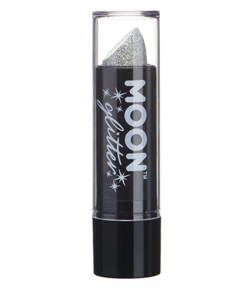 Moon Glitter Holographic Glitter Lipstick, Silver