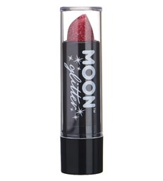 Moon Glitter Holographic Glitter Lipstick, Red