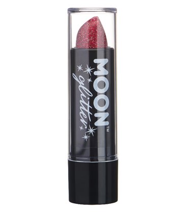 Moon Glitter Holographic Glitter Lipstick, Red