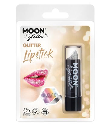 Moon Glitter Hologrpahic Glitter Lipstick, Silver