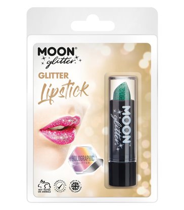 Moon Glitter Hologrpahic Glitter Lipstick, Green