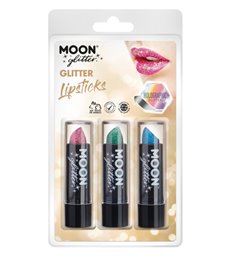 Moon Glitter Holographic Glitter Lipstick,